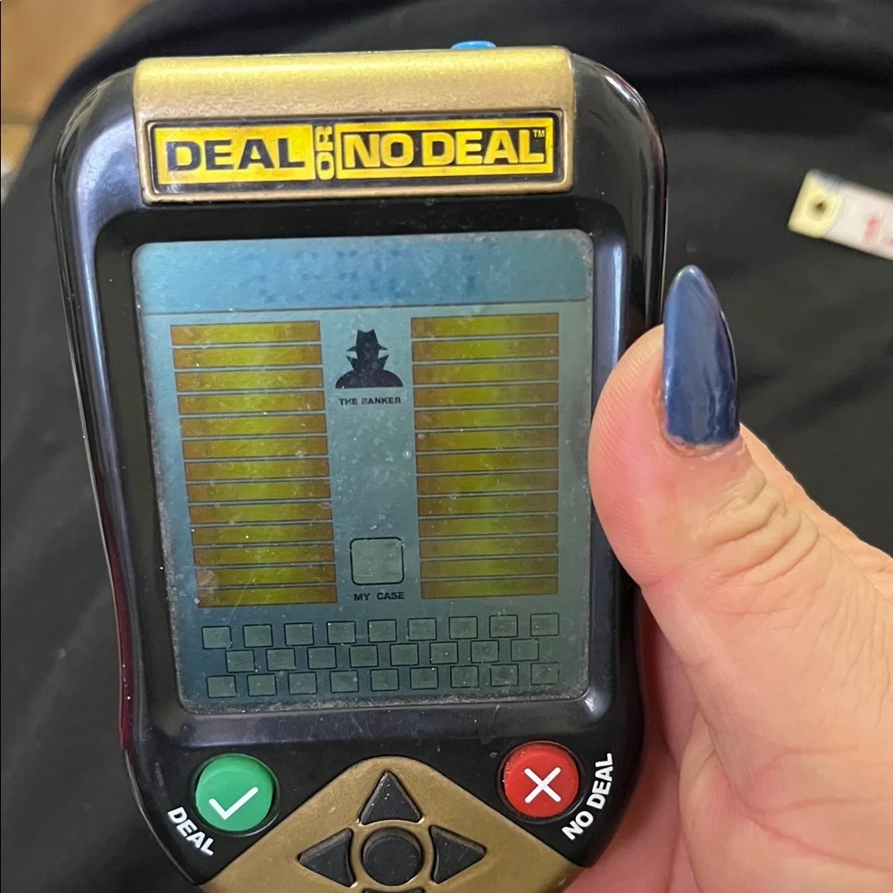 Deal or No Deal Electronic Handheld Game - Black and Gold